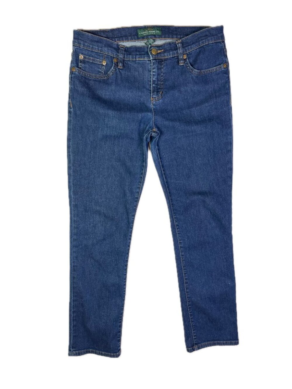 LRL Lauren Jeans Co Size 8 Modern Straight Ankle Blue Jeans